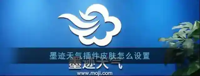 《墨迹天气》插件皮肤设置方法